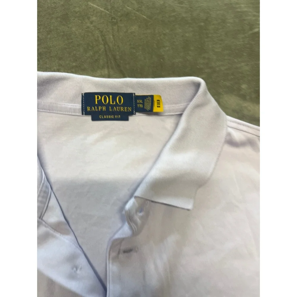 Polo‎ Ralph Lauren Classic Fit Light Purple Polo Shirt XXL Men's Casual